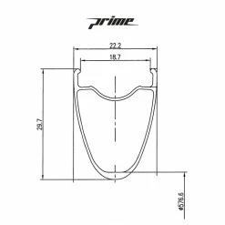 Prime Baroudeur Disc - Tubeless Bundle 11 Prime Baroudeur Disc - Tubeless Bundle -Maxxis Salg Prime Baroudeur Road Disc Wheelset Wheel Sets Black PBRDW700B 46