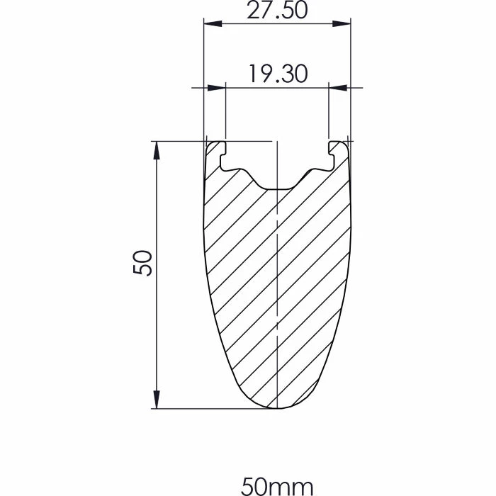 Prime BlackEdition 50 Carbon Disc Road Rim 5 Prime BlackEdition 50 Carbon Disc Road Rim - Billede 3