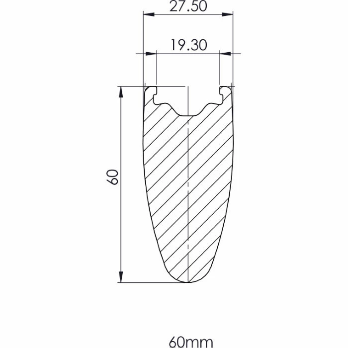 Prime BlackEdition 60 Carbon Disc Road Rim 6 Prime BlackEdition 60 Carbon Disc Road Rim - Billede 4