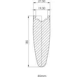 Prime BlackEdition 85 Forhjul (karbon) -Maxxis Salg Prime BlackEdition 85 Carbon Front Wheel Front Wheels Black NotSet PBE85PBCCBF 5