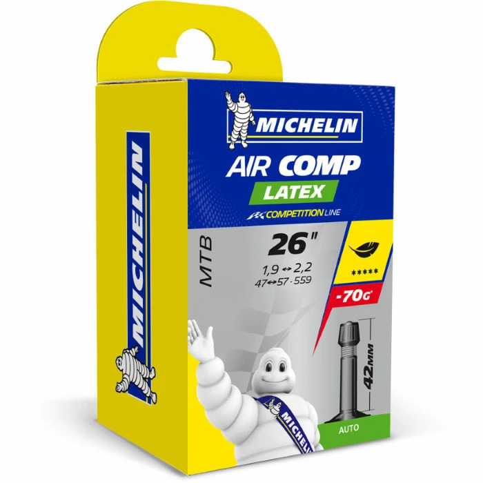 Michelin C4 AirComp Latex Slange (mountainbike) 4 Michelin C4 AirComp Latex Slange (mountainbike) - Billede 2