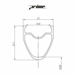Prime Baroudeur - Tubeless Bundle 11 Prime Baroudeur - Tubeless Bundle -Maxxis Salg Prime Baroudeur Road Wheelset Wheel Sets Black PBRW700B 34
